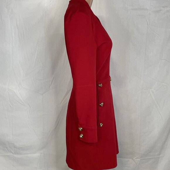 Nocturne Women's Shoulder Pad Mini Dress – Size M – Red - Picture 11 of 11